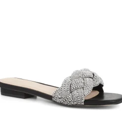 Embellished Mule Sandals - Black