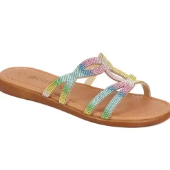 Embellished Mule Sandals - Multi