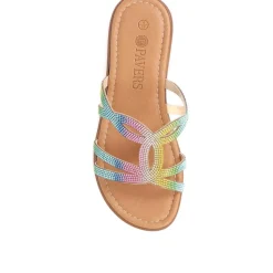 Embellished Mule Sandals - Multi