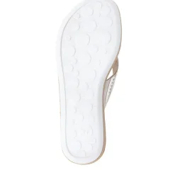 Embellished Platform Toe Post Sandals - Silver