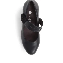 Embellished Strap Mary Janes - Black