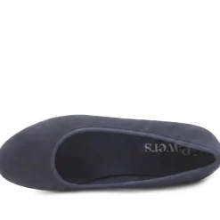 Espadrille Trim Wedge Pumps - Navy