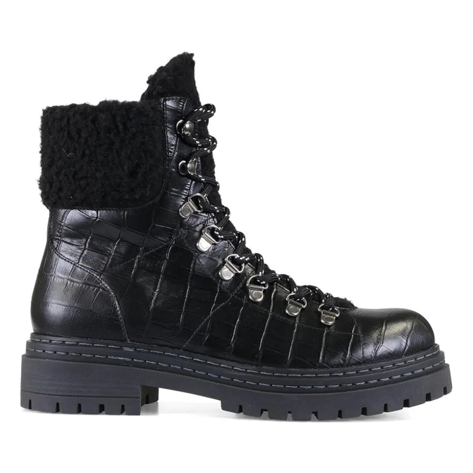 Essential Comfort Boots EE Fit - Black Croc