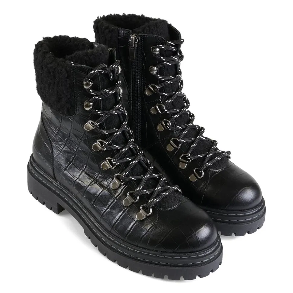 Essential Comfort Boots EE Fit - Black Croc