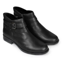 Essential Comfort Boots EE Fit - Black Leather