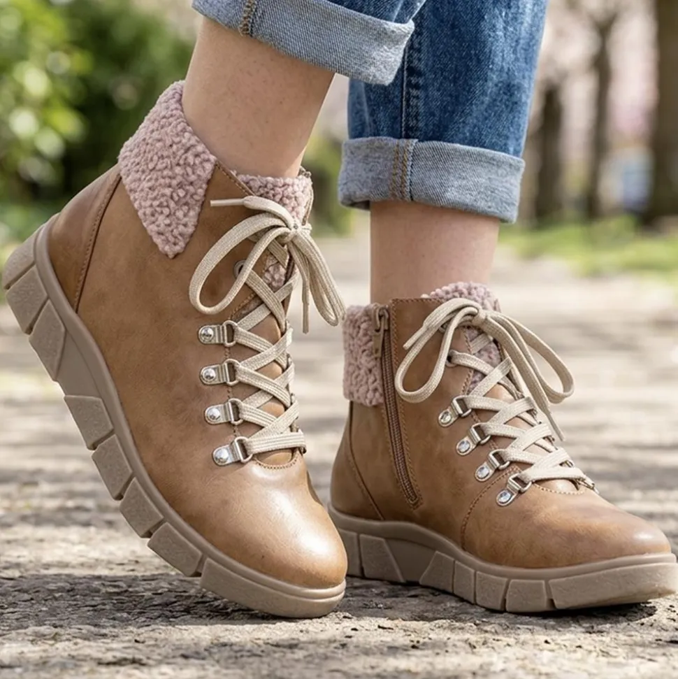 Essential Comfort Boots EE Fit - Tan Leather