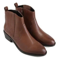 Essential Comfort Boots E Fit - Tan Tumbled Leather
