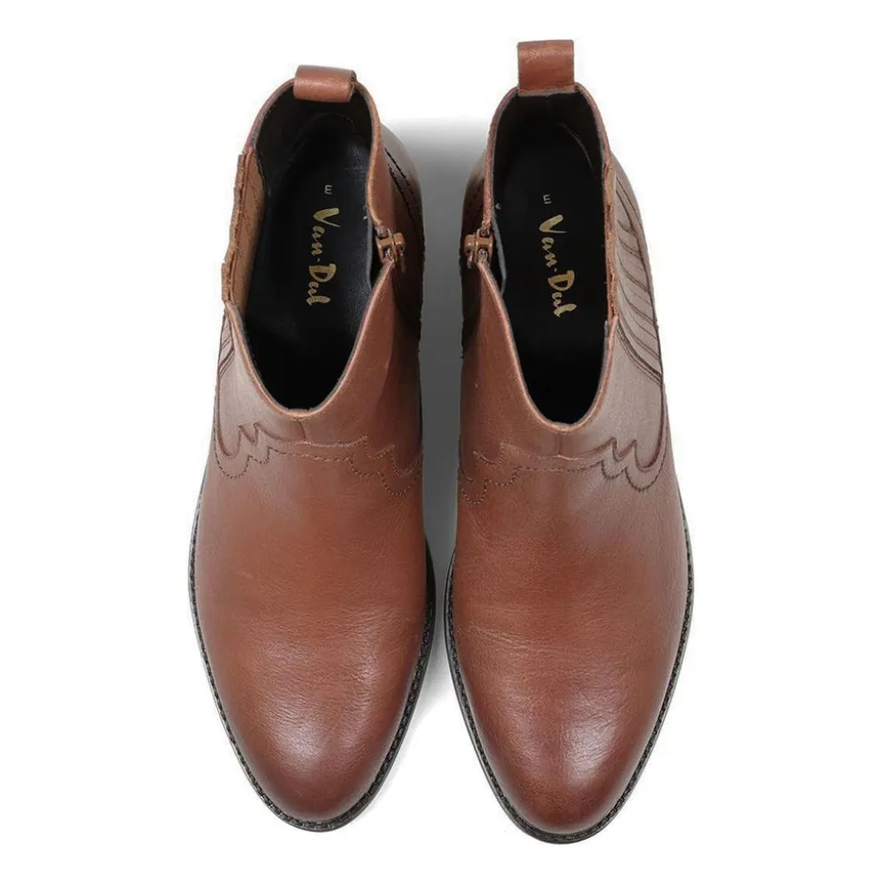 Essential Comfort Boots E Fit - Tan Tumbled Leather