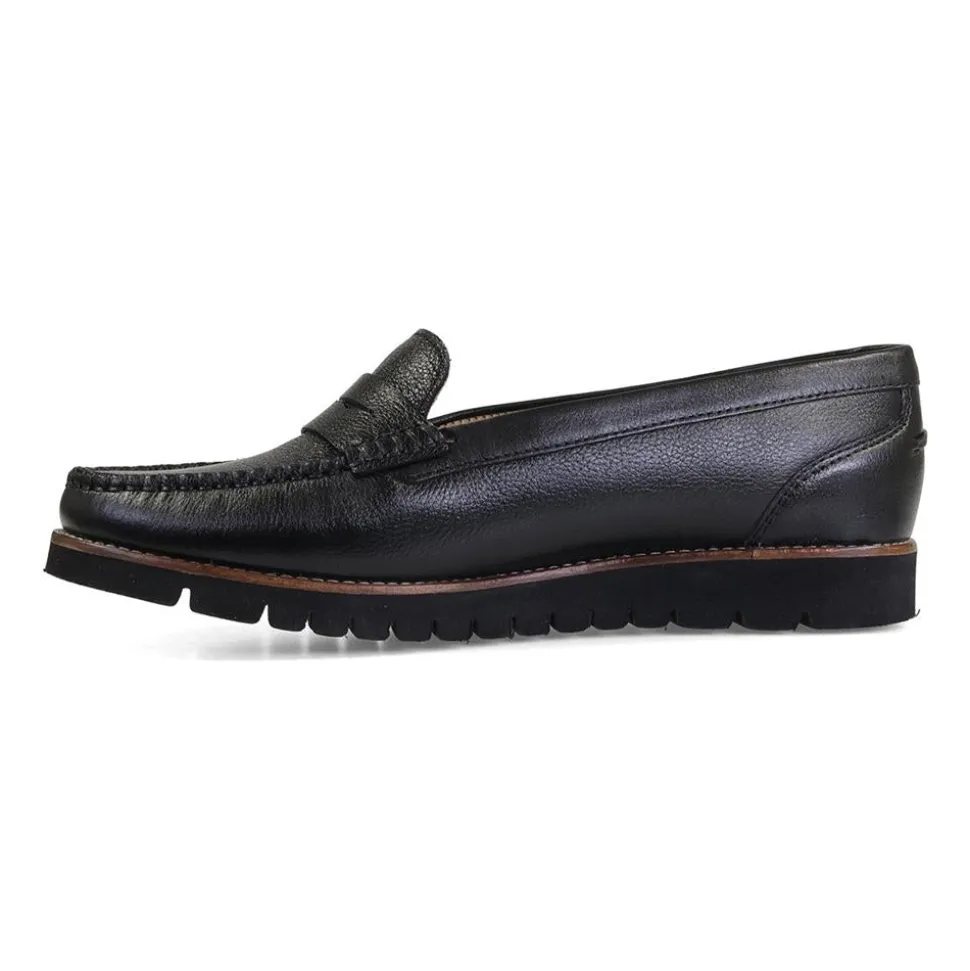 Essential Comfort Flats - Black Leather