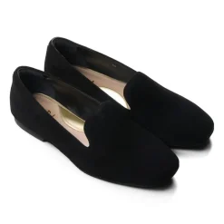 Essential Comfort Flats - Black Suede