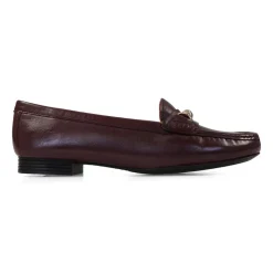 Essential Comfort Flats - Burgundy Leather