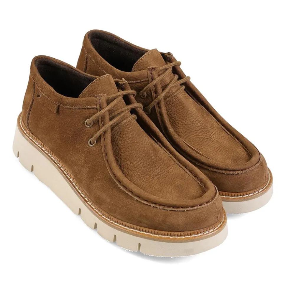 Essential Comfort Flats E Fit - Tan Nubuck