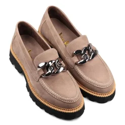 Essential Comfort Flats E Fit - Taupe Nubuck