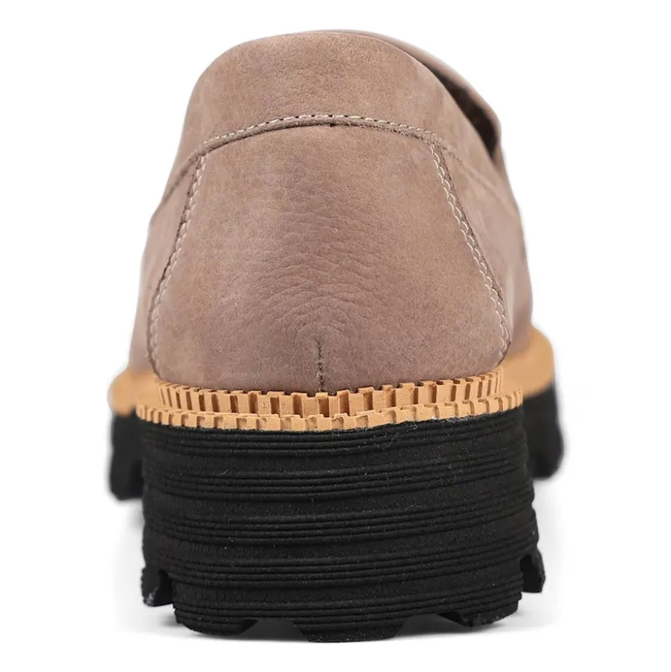 Essential Comfort Flats E Fit - Taupe Nubuck