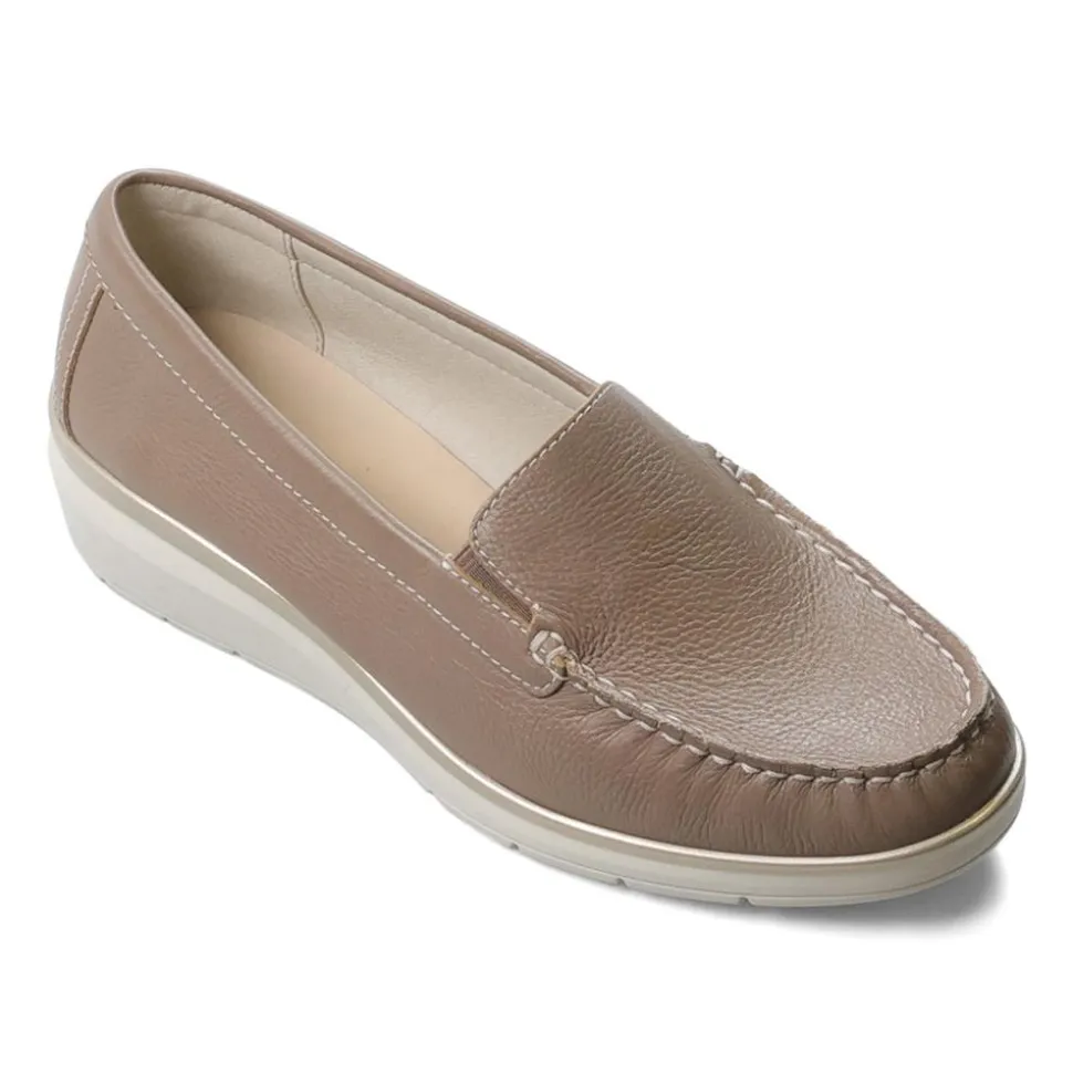 Essential Comfort Flats - Mushroom Leather