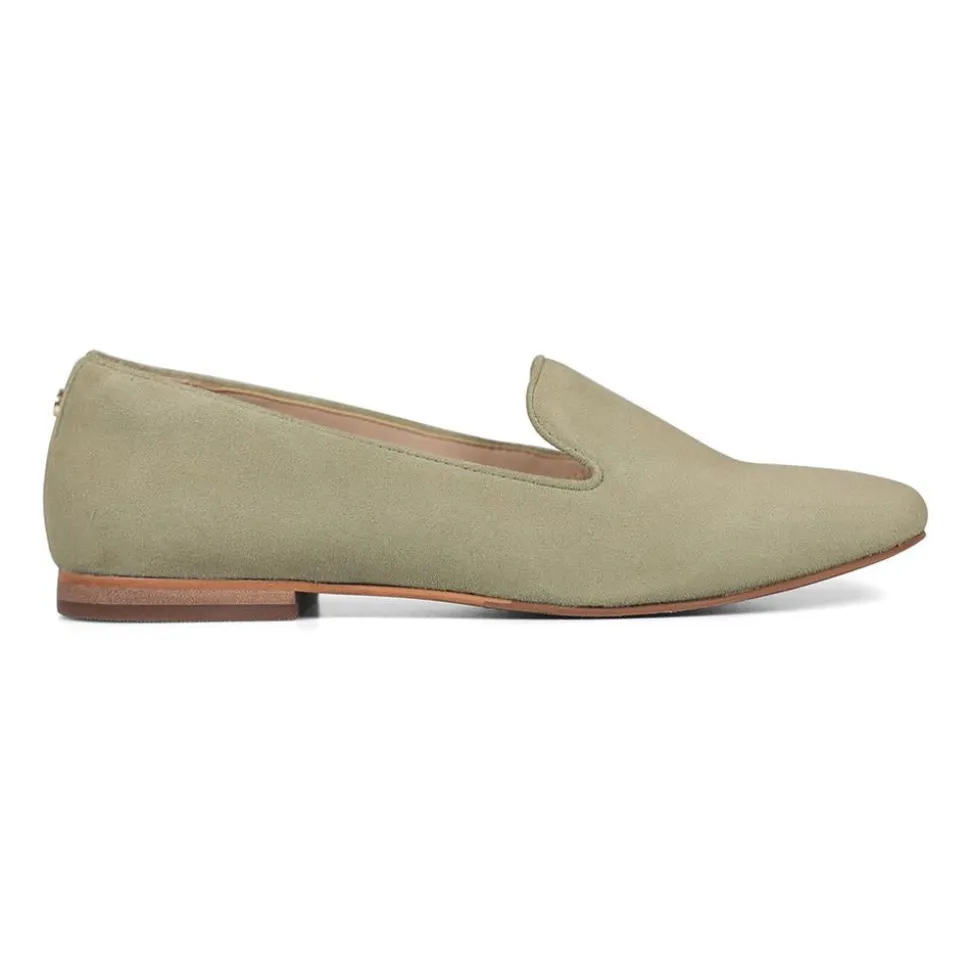 Essential Comfort Flats - Spring Green Suede