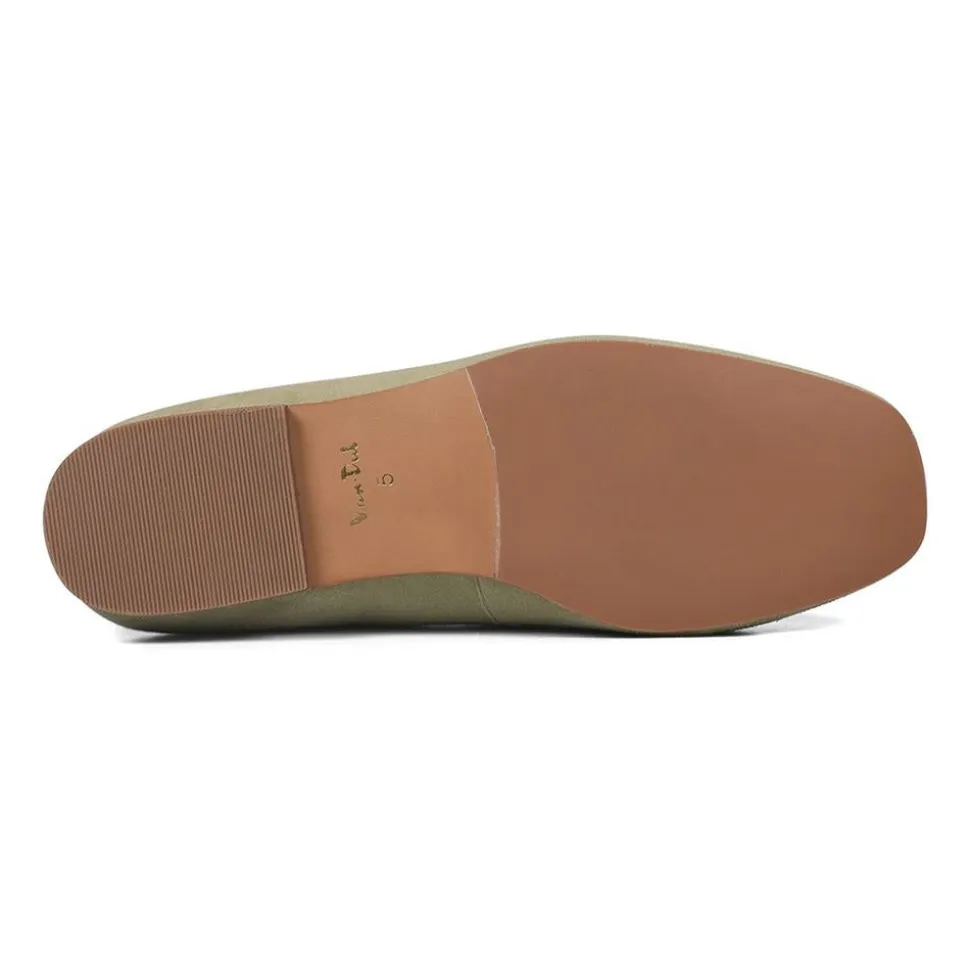Essential Comfort Flats - Spring Green Suede