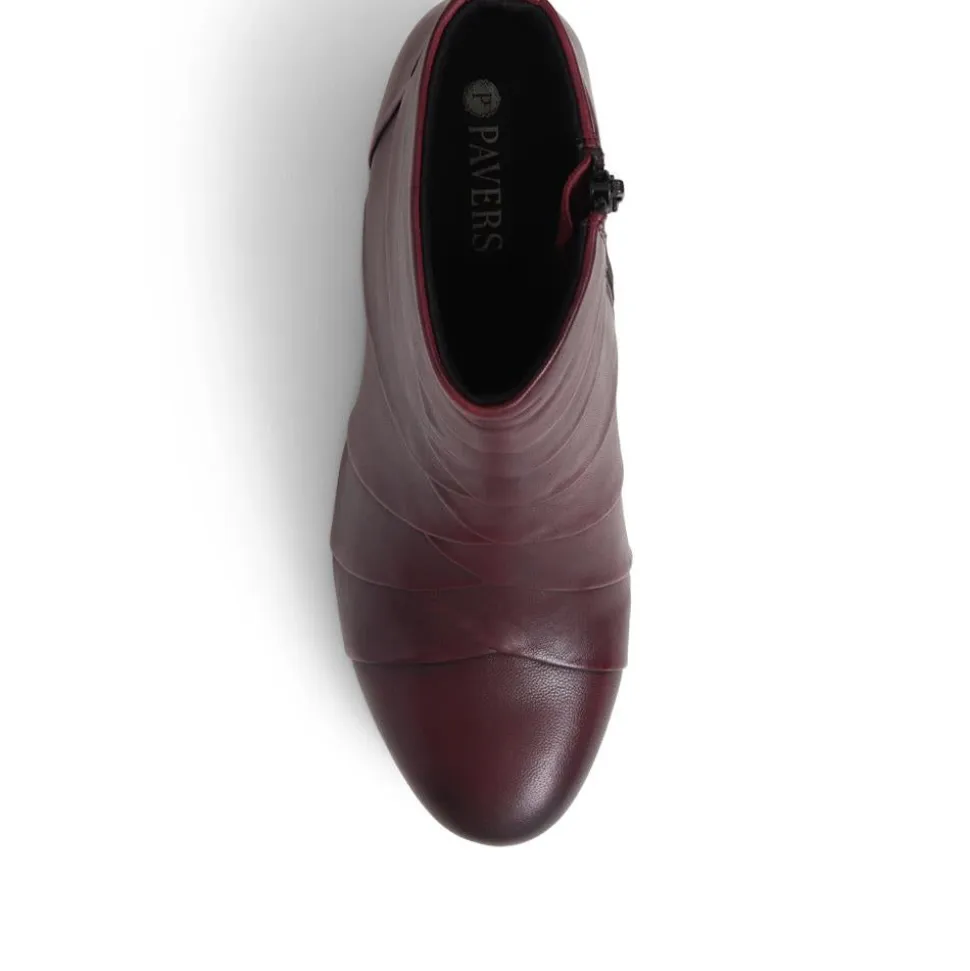 Everyday Leather Ankle Boots - Plum