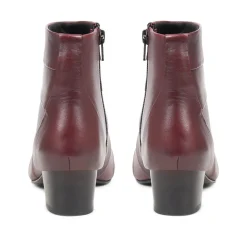 Everyday Leather Ankle Boots - Plum