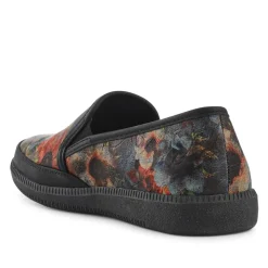 Everyday Slip-On Shoes - Black Floral