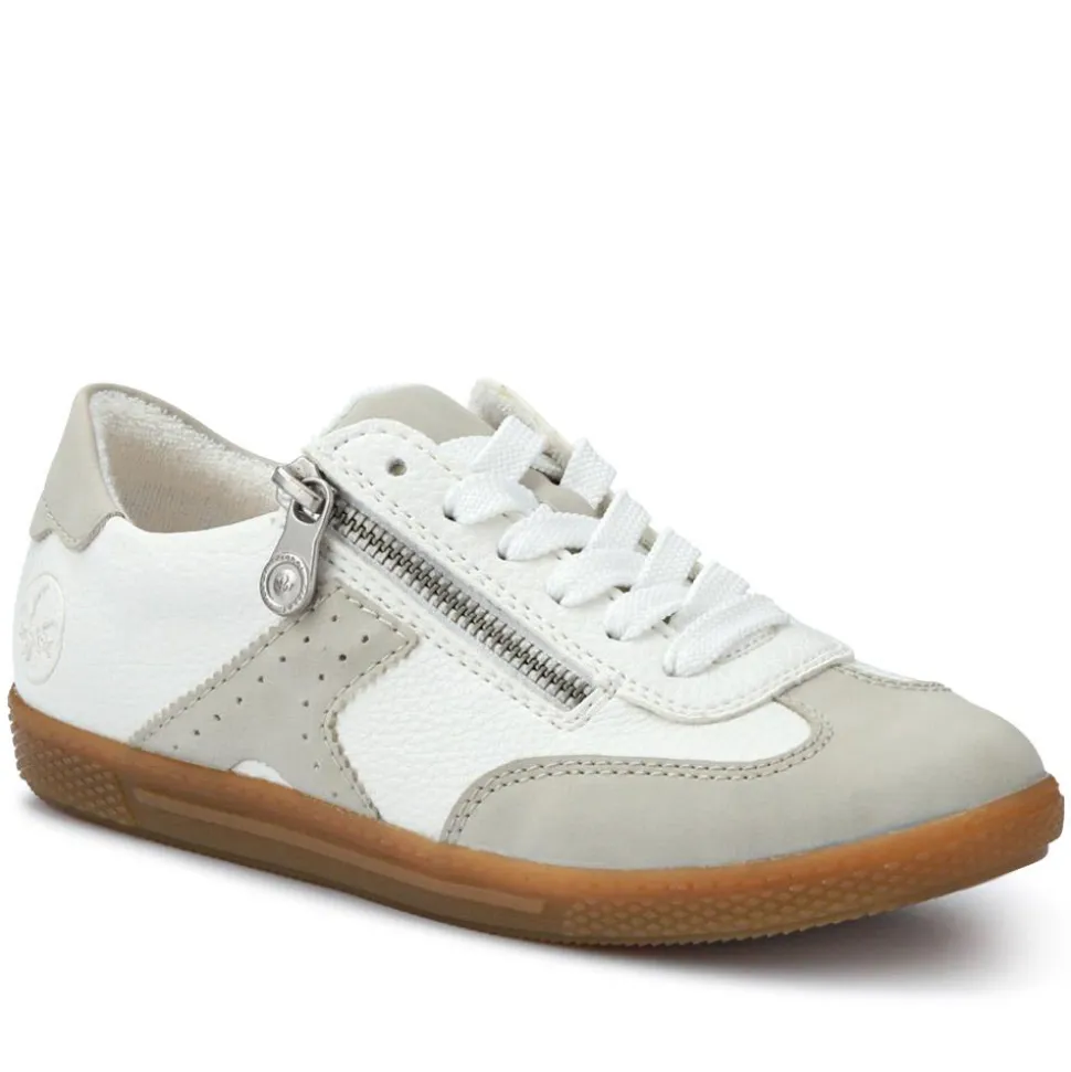 Extra-Cushioned Dual-Fastening Trainers - White Multi