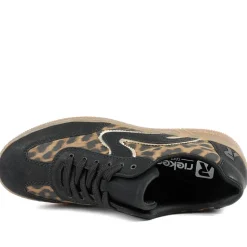 Extra-Cushioned Lace-Up Trainers - Black Multi