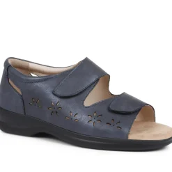 Extra-Wide Adjustable Shoes - Navy