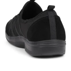 Extra-Wide Bungee Lace Trainers - Black