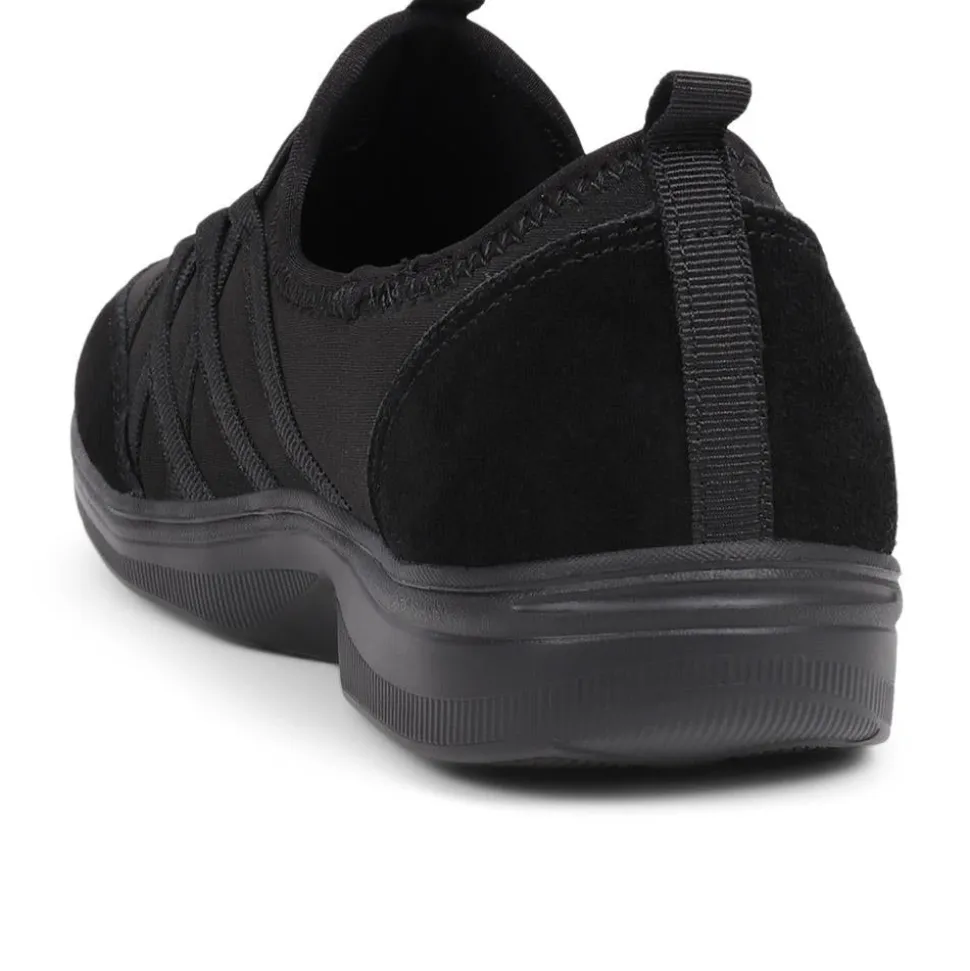 Extra-Wide Bungee Lace Trainers - Black