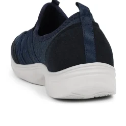 Extra-Wide Bungee Lace Trainers - Navy