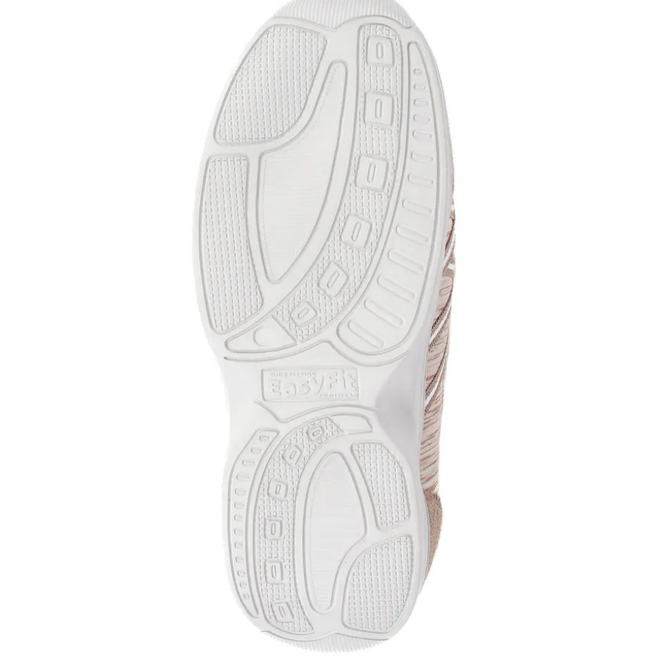 Extra-Wide Bungee Lace Trainers - Taupe Multi
