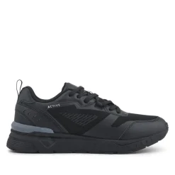 Extra-Wide Chunky Trainers - Black