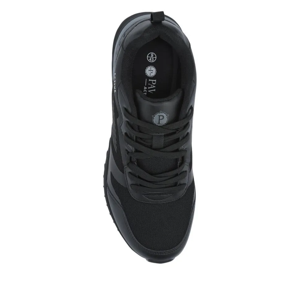 Extra-Wide Chunky Trainers - Black