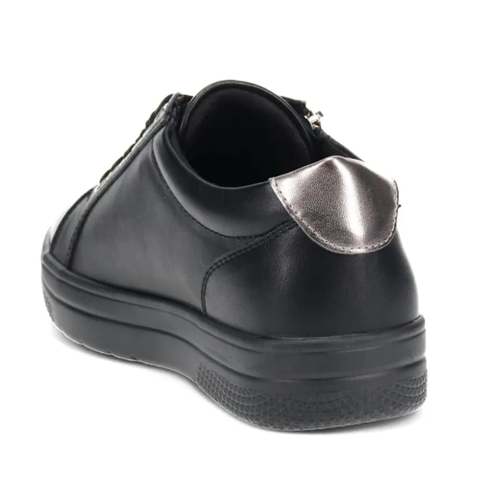 Extra Wide Chunky Trainers - Black