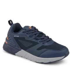 Extra-Wide Chunky Trainers - Navy