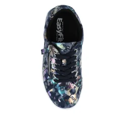 Extra Wide Chunky Trainers - Navy Floral