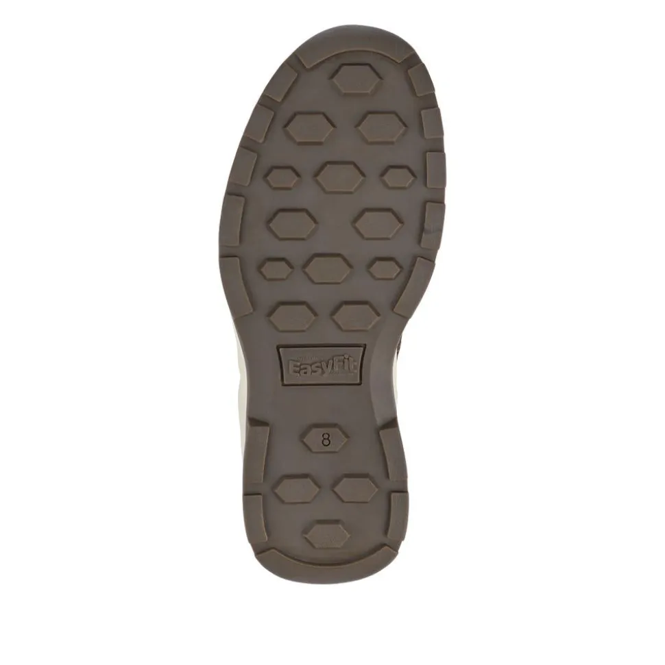 Extra-Wide Dual-Fit Leather Trainers - Brown