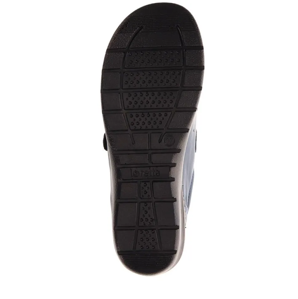 Extra-Wide Fit Adjustable Shoes - Navy
