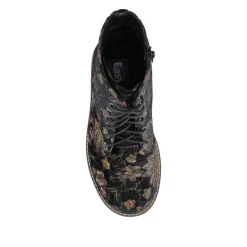 Extra-Wide Fit Boots - Black Floral