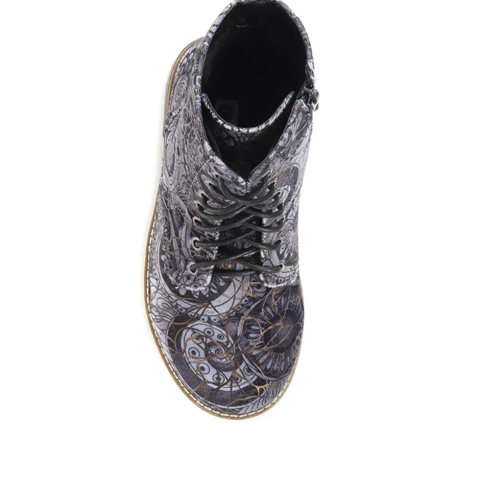 Extra-Wide Fit Boots - Navy Floral
