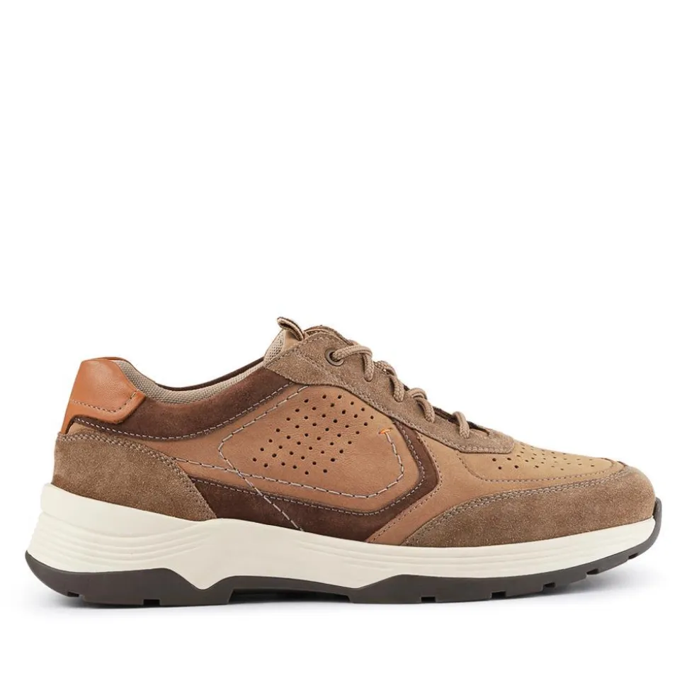 Extra-Wide-Fit Bungee-Lace Trainers - Mocha