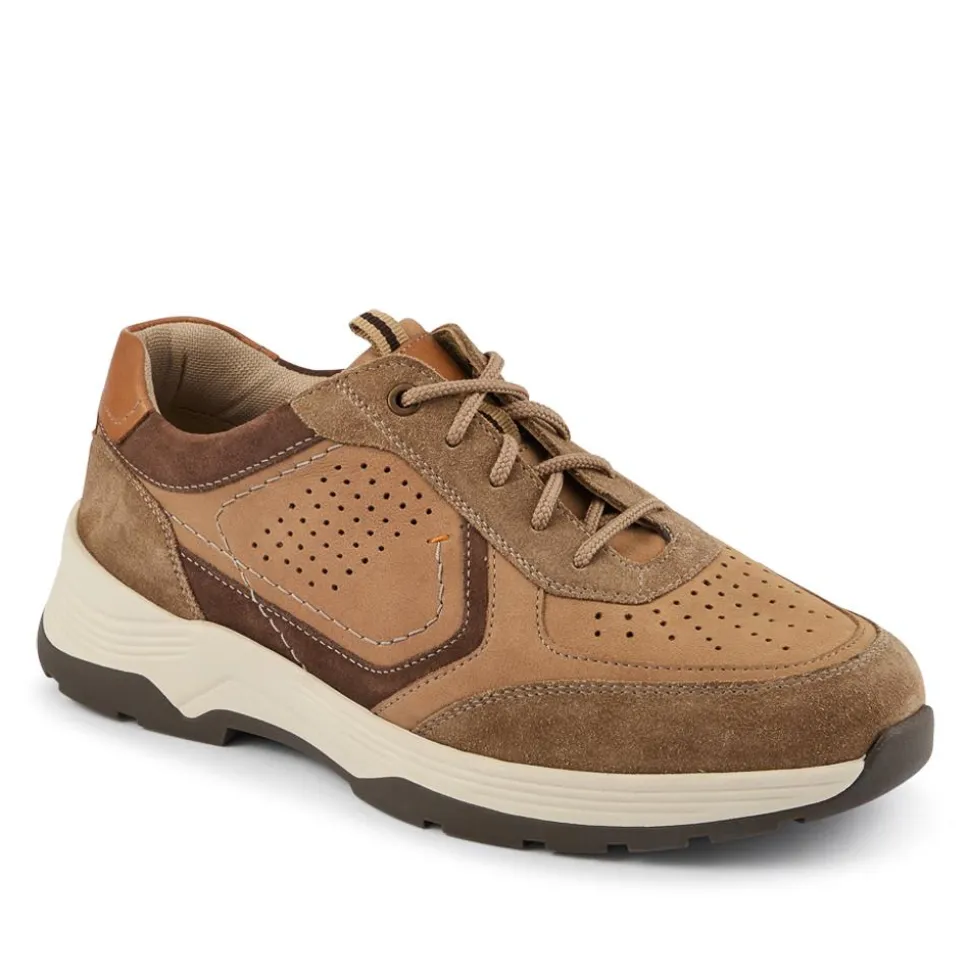 Extra-Wide-Fit Bungee-Lace Trainers - Mocha