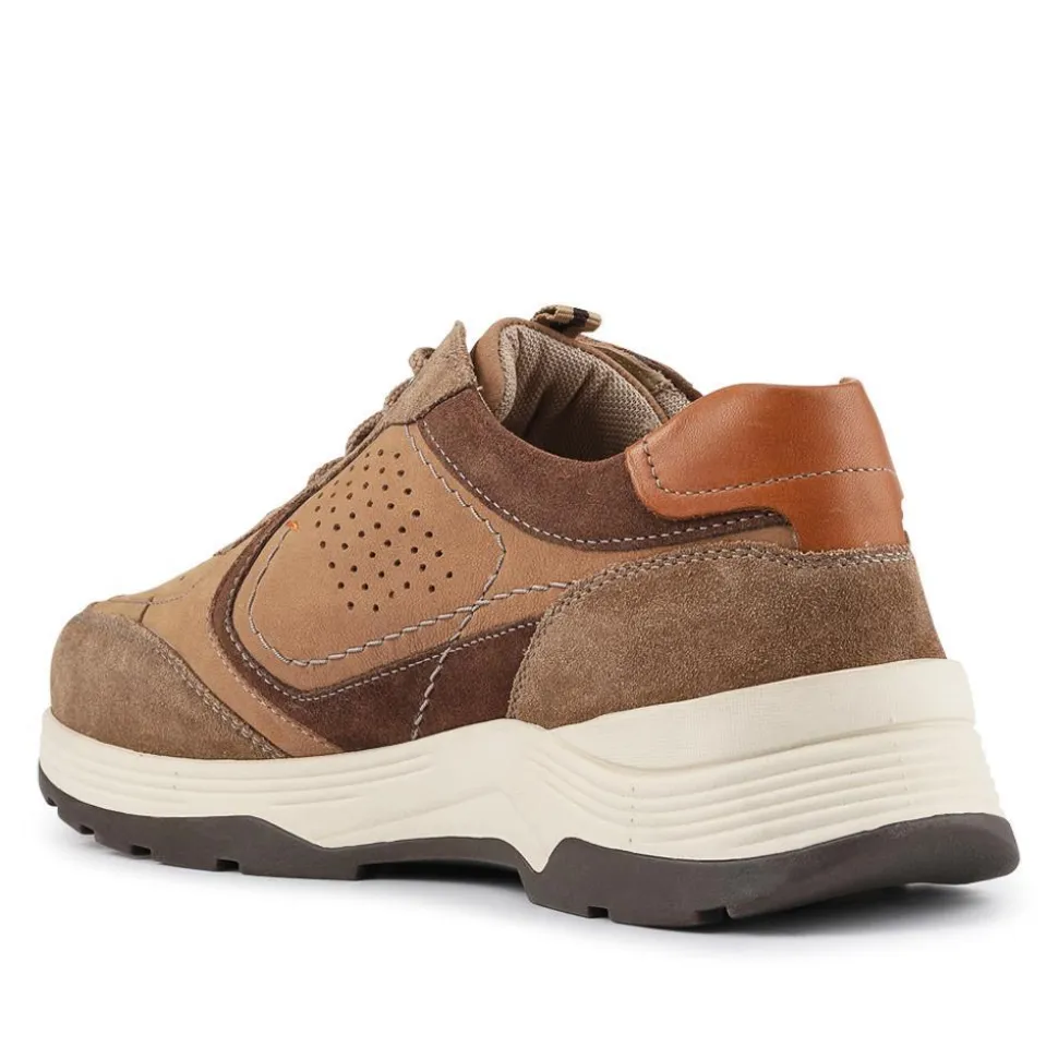 Extra-Wide-Fit Bungee-Lace Trainers - Mocha