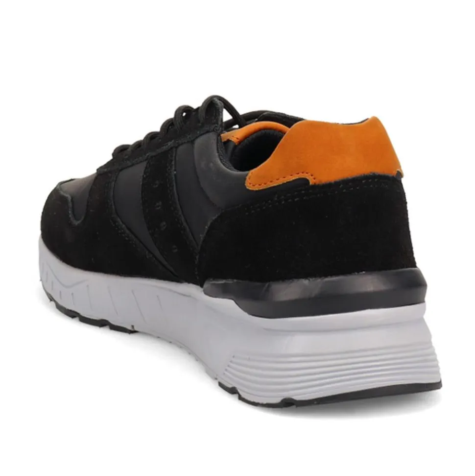 Extra-Wide Fit Casual Trainers - Black