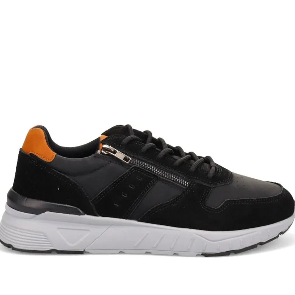 Extra-Wide Fit Casual Trainers - Black
