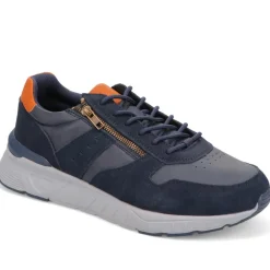 Extra-Wide Fit Casual Trainers - Navy