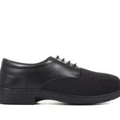 Extra Wide Fit Lace-Up Derby Shoe - Black