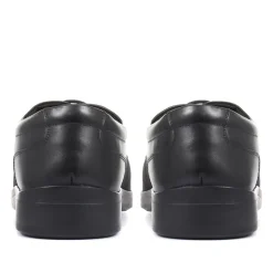 Extra Wide Fit Lace-Up Derby Shoe - Black