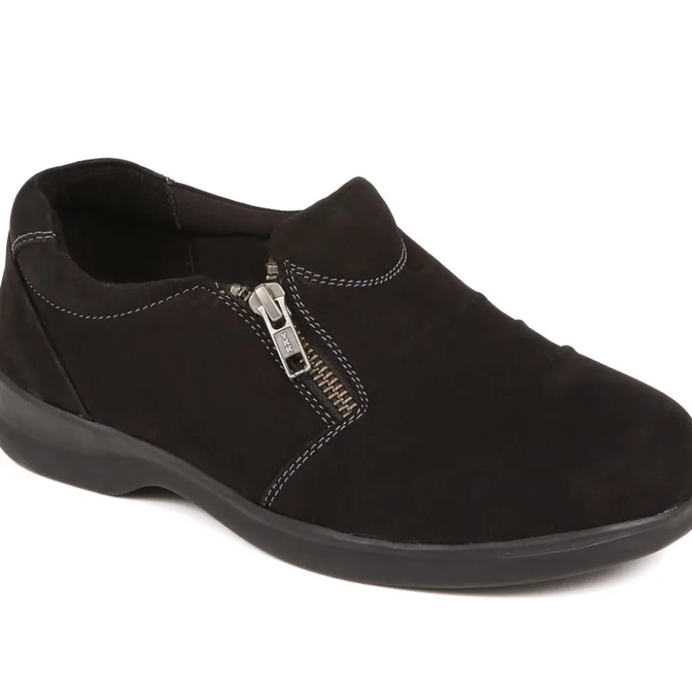 Extra Wide Fit Leather Shoes - Black