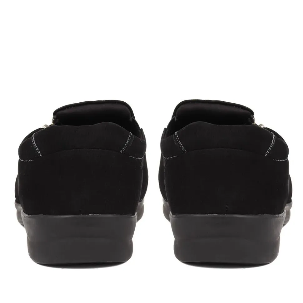 Extra Wide Fit Leather Shoes - Black